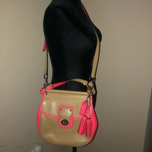 Coach Willis legacy 2 tone purse